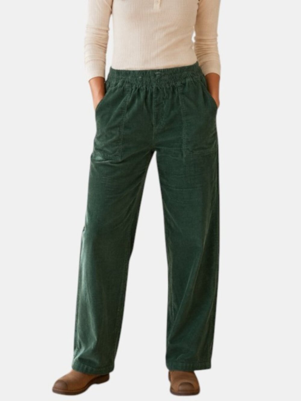 Cabin Creek Forest Green Cotton Corduroy Hobbit Pants Pants Size 18